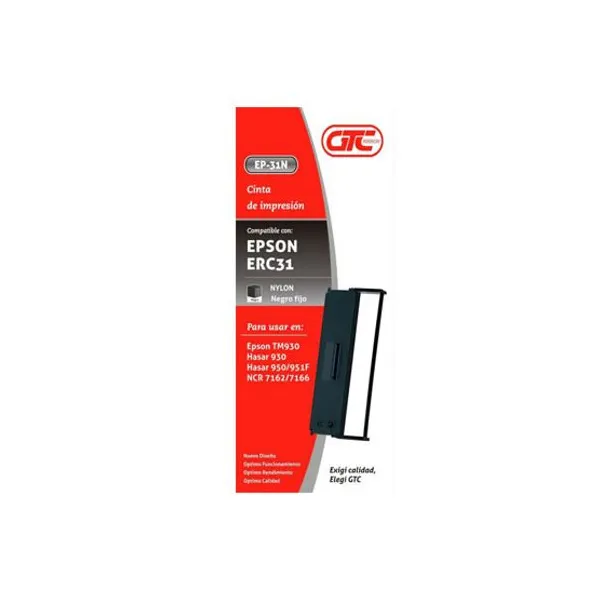 Cinta gtc para Epson erc 31 nylon