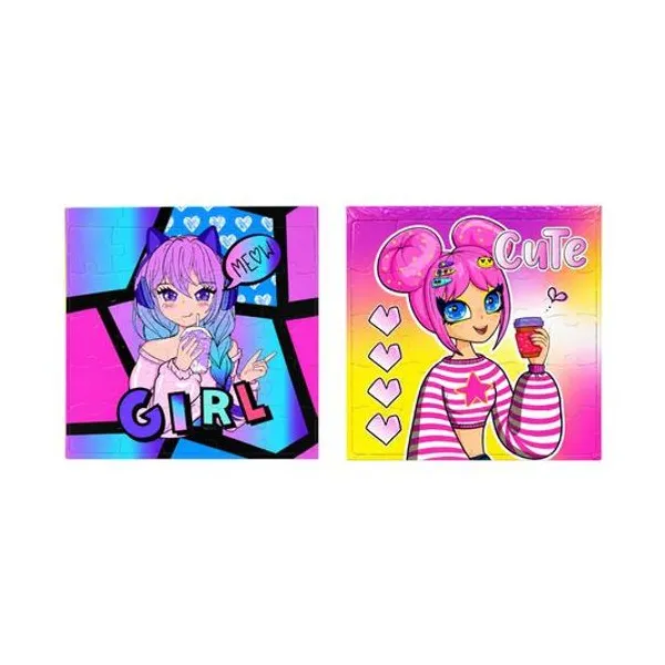 Puzzle kawaii 25pzs 28x28 cm x1 modelos surtidos inkdrop