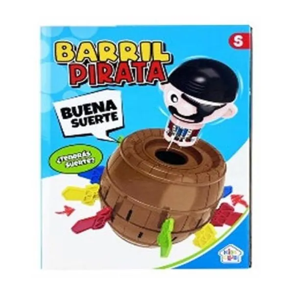 Juego de mesa barril pirata 23x17x17 cm