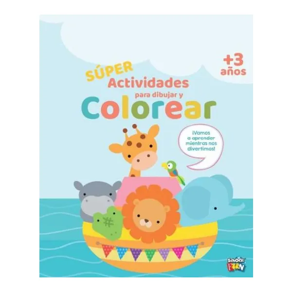 Super actividades para dibujar y colorear 21 28 cm