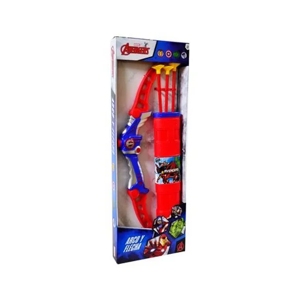 Set de arco y flechas Avengers en caja 19x54x4 cm