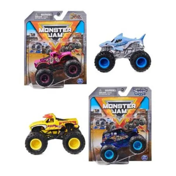 Monster jam - vehículo die cast a escala 1:64 surtidos modelos