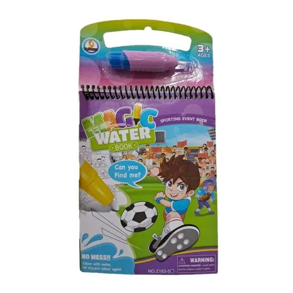 Libro mágico para pintar con agua deportes 30 x17 x2,5 cm