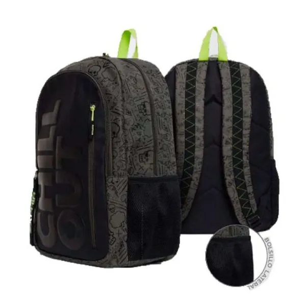 Mochila de 17" de espalda con estampa chill out al tono.