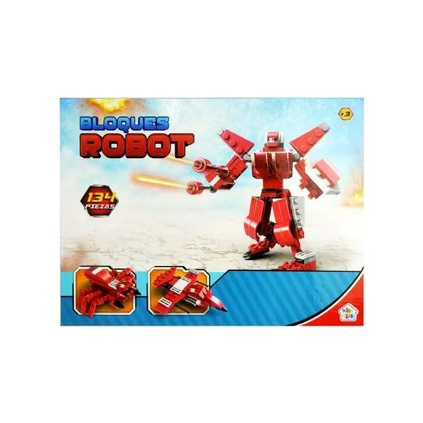 Juego de bloques robot (134 piezas) 26x19x5 cm