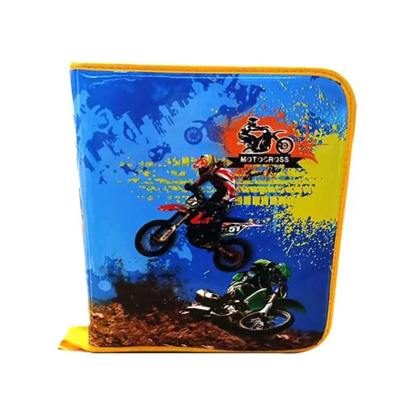 Carpeta escolar cyb con cierre pvc motocross