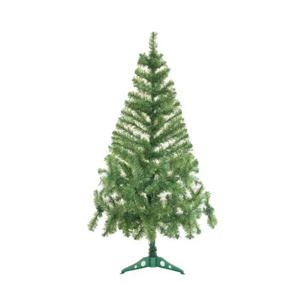 Árbol de navidad canadiense verde pie plástico 180 cm