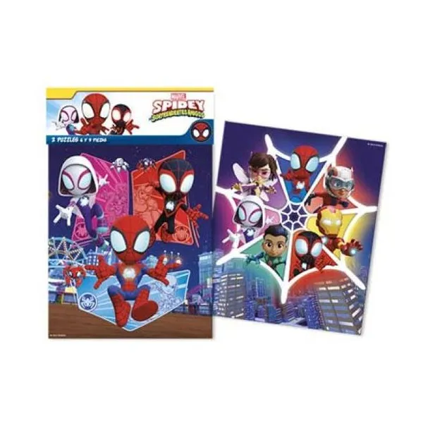 2 puzzle 6y9 pzs en blíster para colgar Spiderman