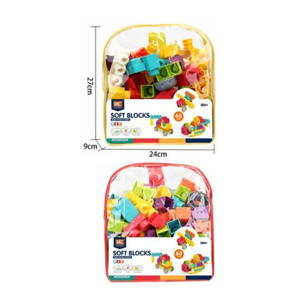 Bloques didácticos de silicona 60 pzas