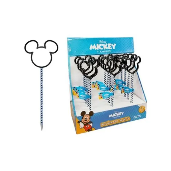 Bolígrafo negro 1.0 mm silueta mickey x1 Ezco