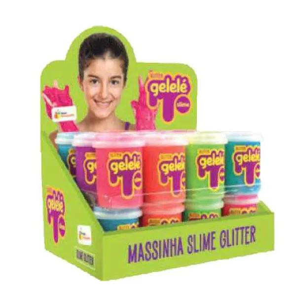 Slime pote 152g color glitter
