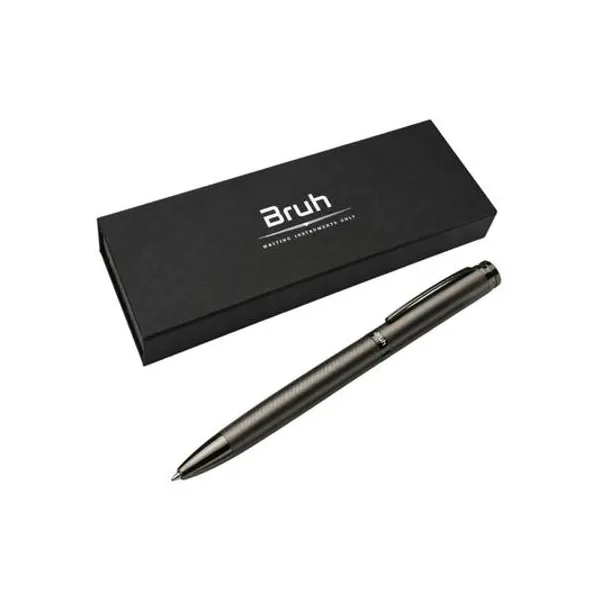 Bolígrafo roller ball azul nurenberg cuerpo gris en estuche bruh