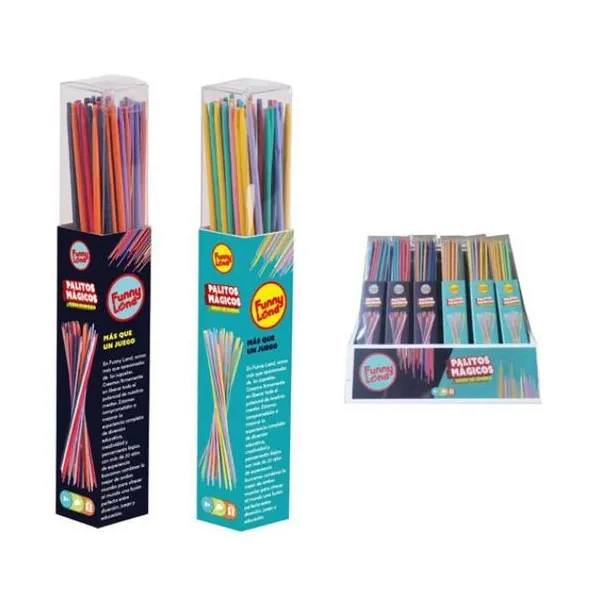 Set palitos chinos de madera en display box