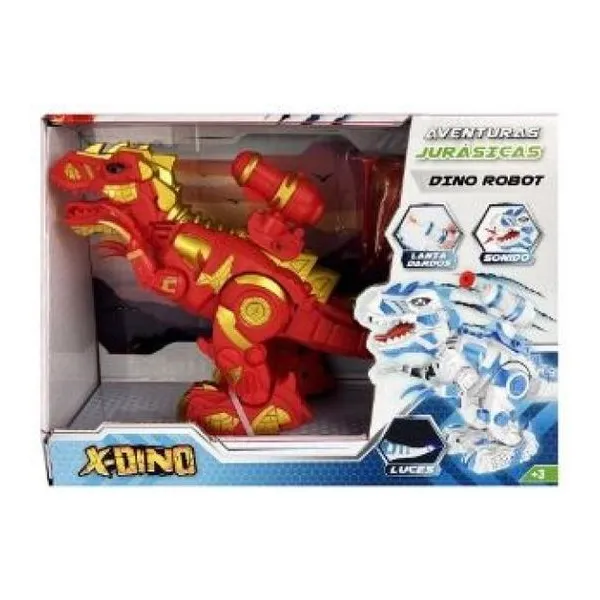 Dinosaurio robot con luz y sonido