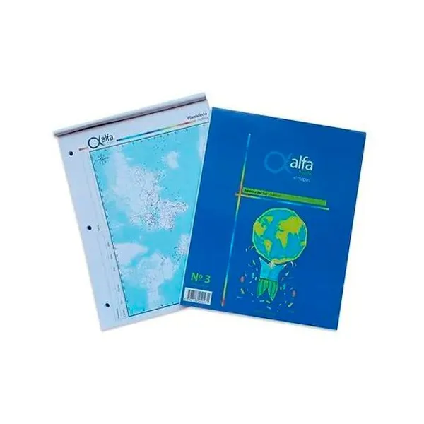 Mapa carta politico x40 unidades alfa gloss