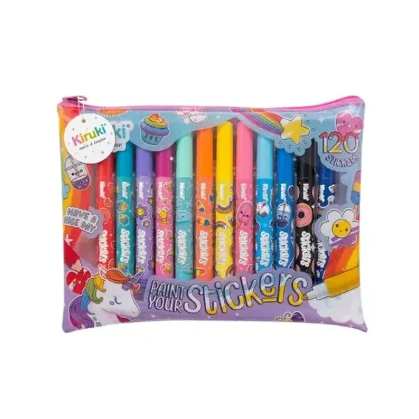 Set de actividades kiruki stickers rainbow