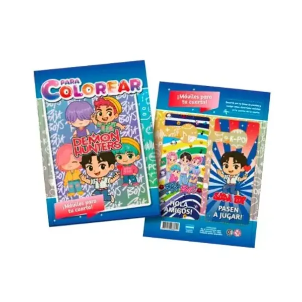 Libro inkdrop para colorear k-pop boys