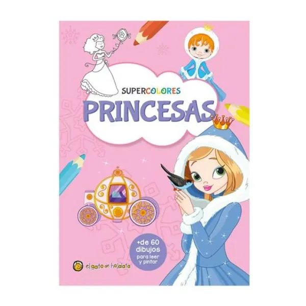 Supercolores princesas- libro para colorear