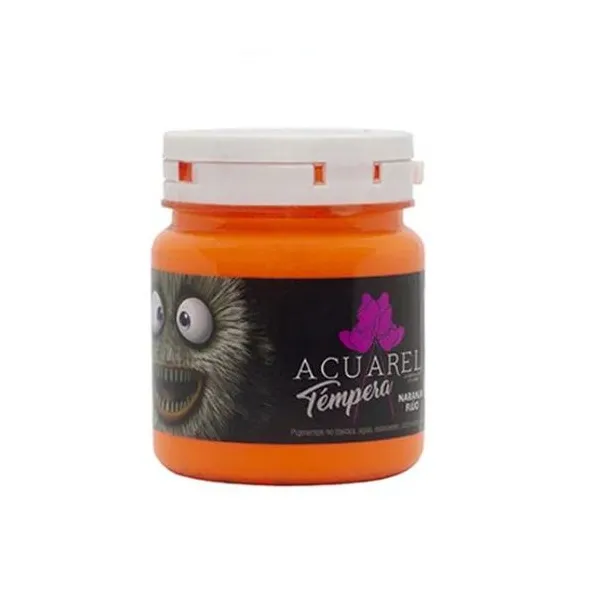 Témpera acuarel pote x250 grsfluo naranja