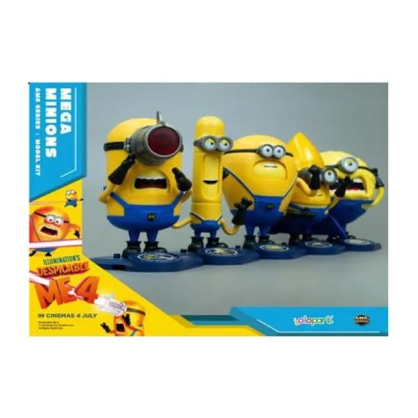 Figuras minions articuladas surtidas jerry big ball 3pcs - mel con luz
