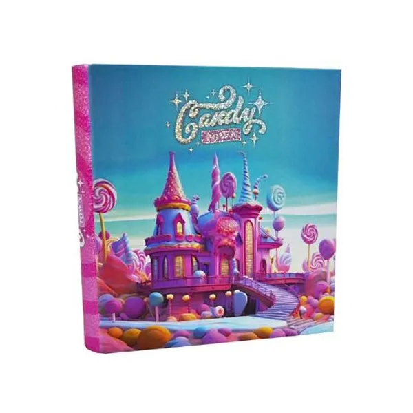 Carpeta carta 3x40 candy town holo glitter x unidad modelos surtidos rexon