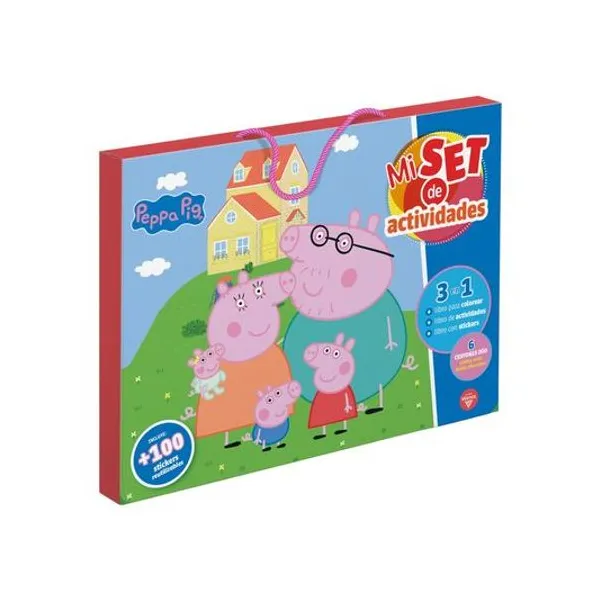 Libro mi set de actividades Peppa Pig en caja 27x23x2 cm