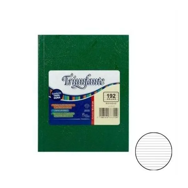 Cuaderno 16x21 rayado 192h t/d araña Triunfante