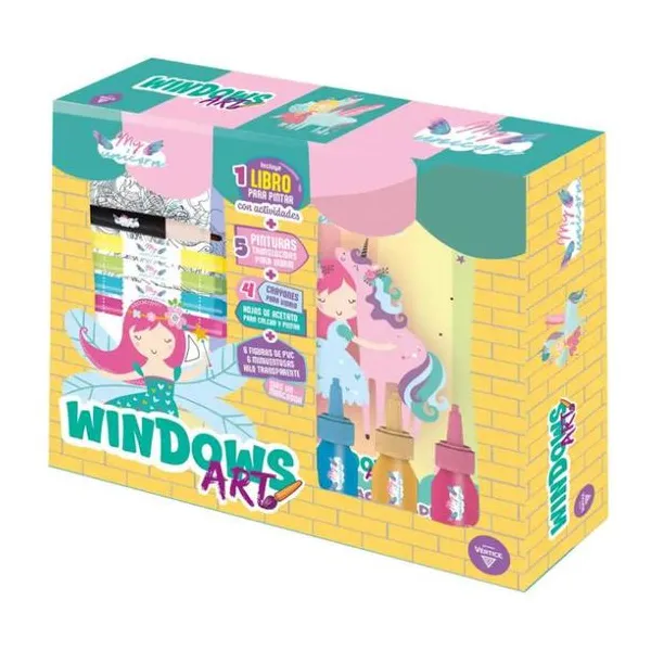 Windows art unicornios