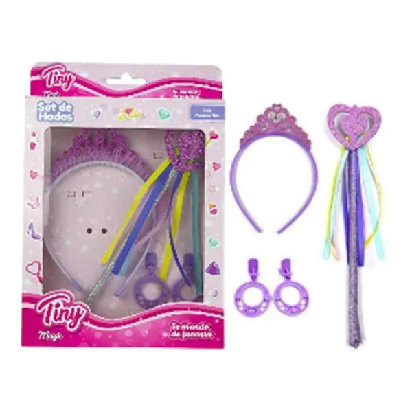 Set princesa bijou vincha y varita Tiny 18 18 cm