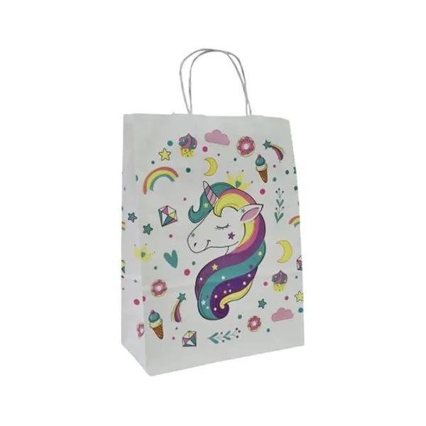 Bolsa zafiro unicornio glam 22x10x30 cm x unidad