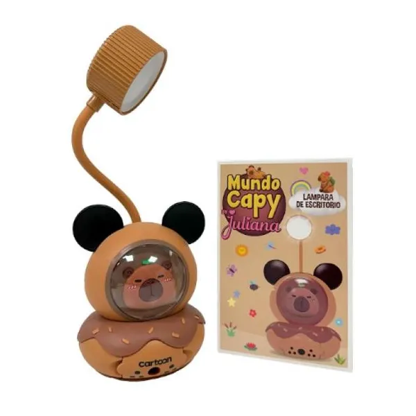 Capy lampara con carga usb (sacapuntas incorporado)