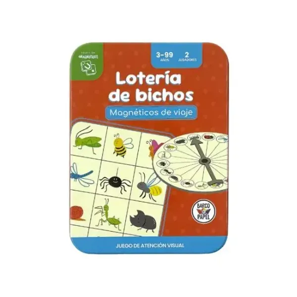 Juego magneticos de viaje barco de papel loteria de bichos