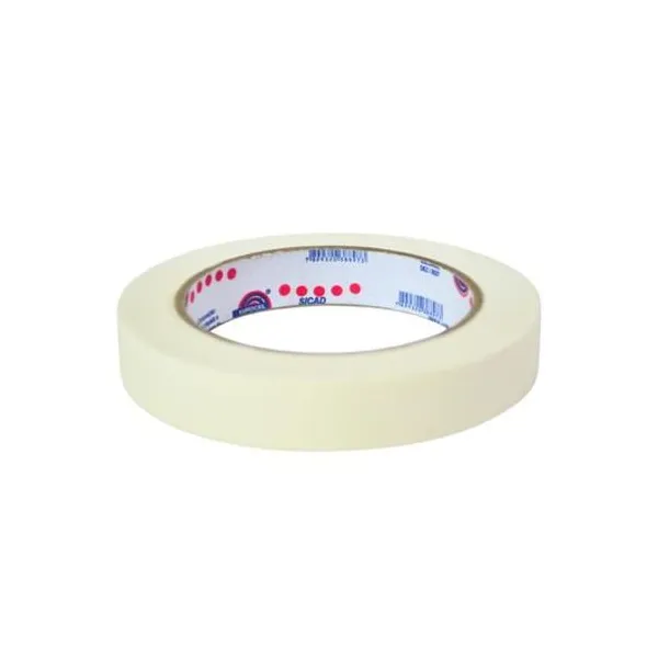 Cinta de papel adhesiva 18mmx50 mts x unidad eurocel