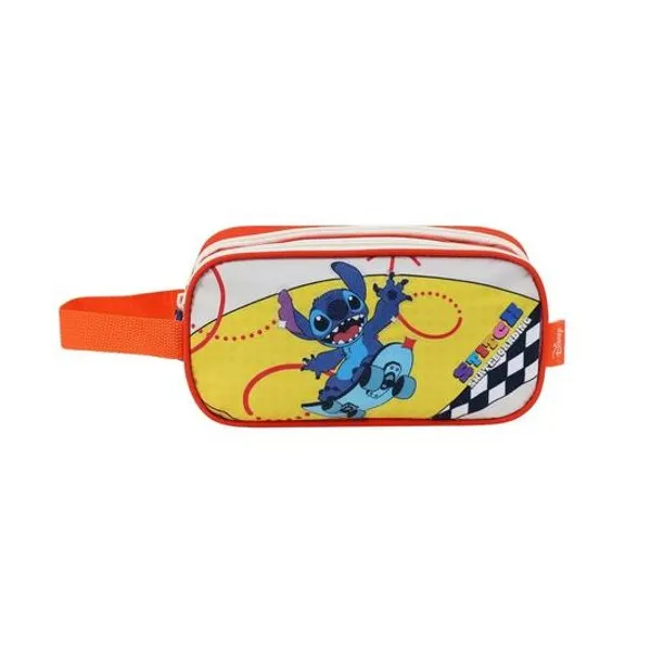 Cartuchera 2 cierres Disney Stitch 23x12x9 cm lsyd