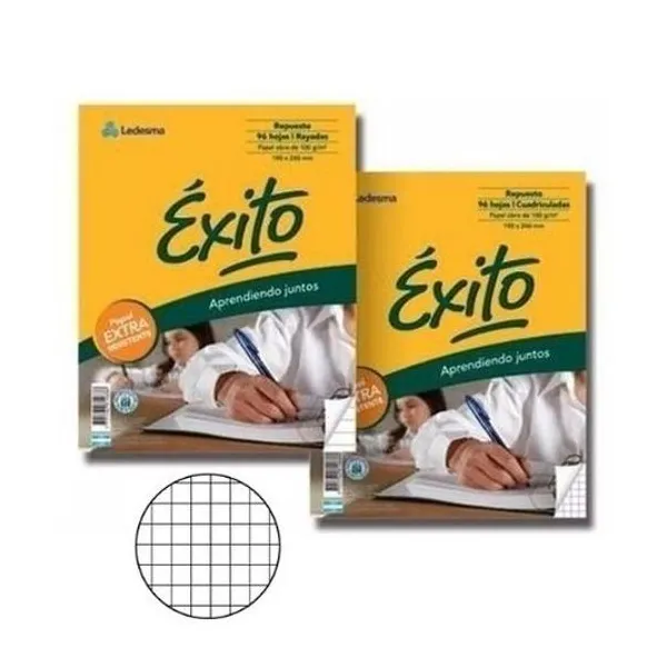 Repuesto carta cuadriculado 96h tradicional Éxito