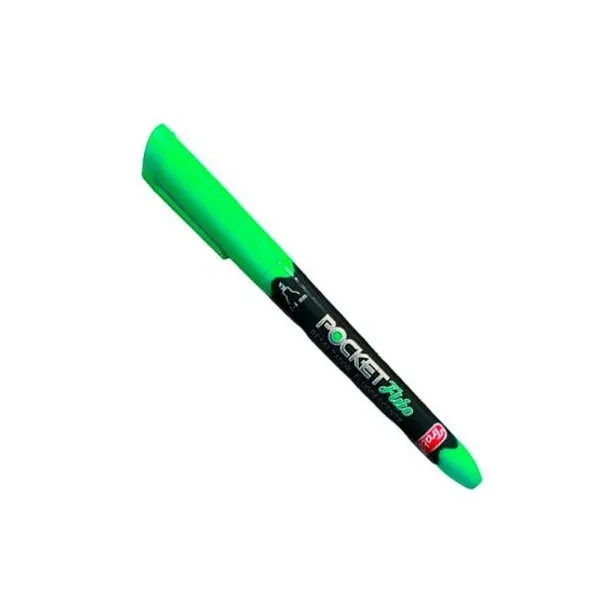 Resaltador trabi pocket fluo verde
