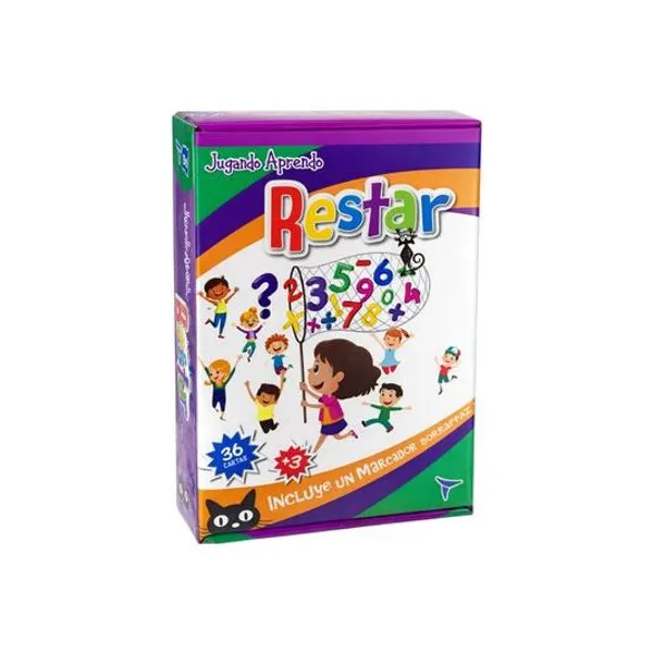 Jugando aprendo restar en caja 11x18x3.5 cm toto games