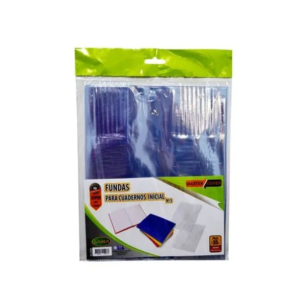 Funda para cuaderno n.° 3 tapa dura 50 hojas 25.8x41.4 cm x10 unidades lama