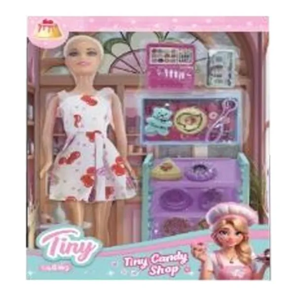 Muñeca Tiny pastelera con accesorios 33 23