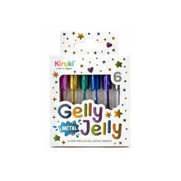 Roller mini kiruki gelly jelly metalizados x6 colores