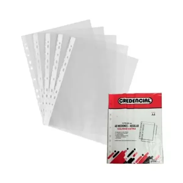Folios credencial extra pp.tamaño a4 x10 unid.