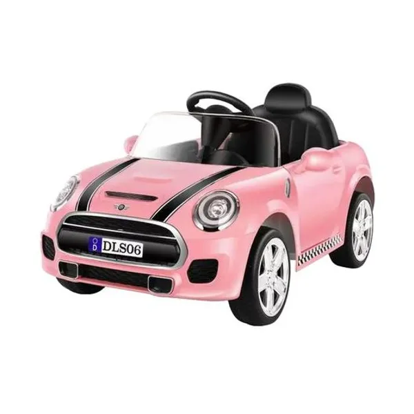 Auto mini cooper a batería 12v con luz, sonido y control remoto 125x75x50 cm