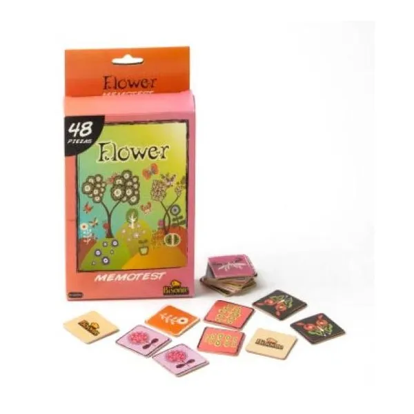 Memotest flower bisonte de 48 piezas