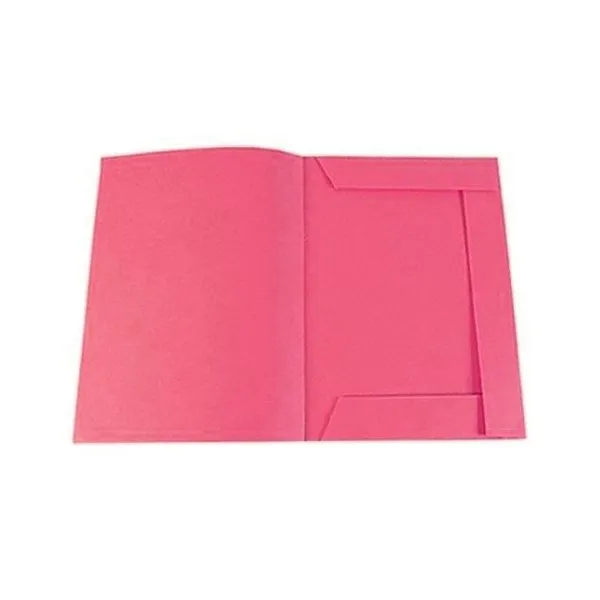 Carpeta cartulina 3 solapas oficio 240 grsrosa x50 unid.