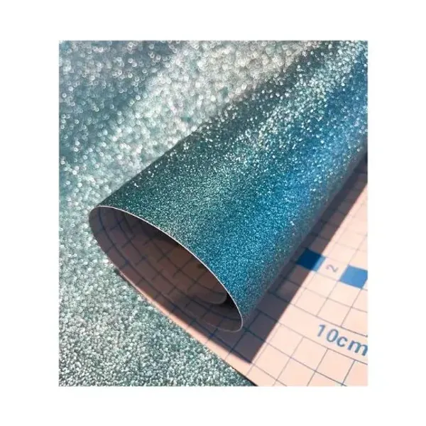 Rollo contac binder glitter celeste 0,45 x2 mts