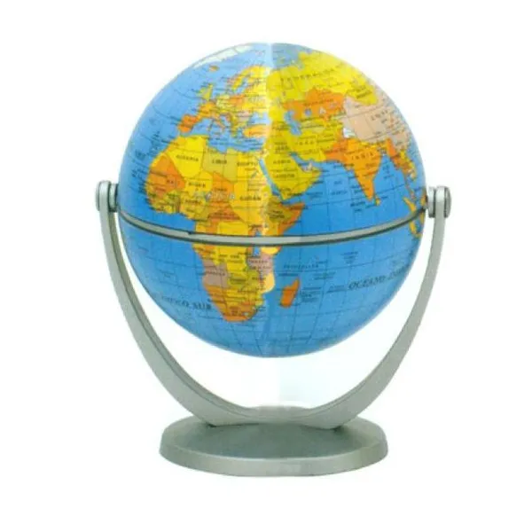 Globo terraqueo 10 cm base de plástico pol