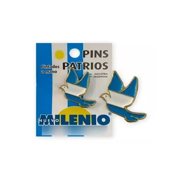 Pin nuevo milenio patrio paloma x10 unid.