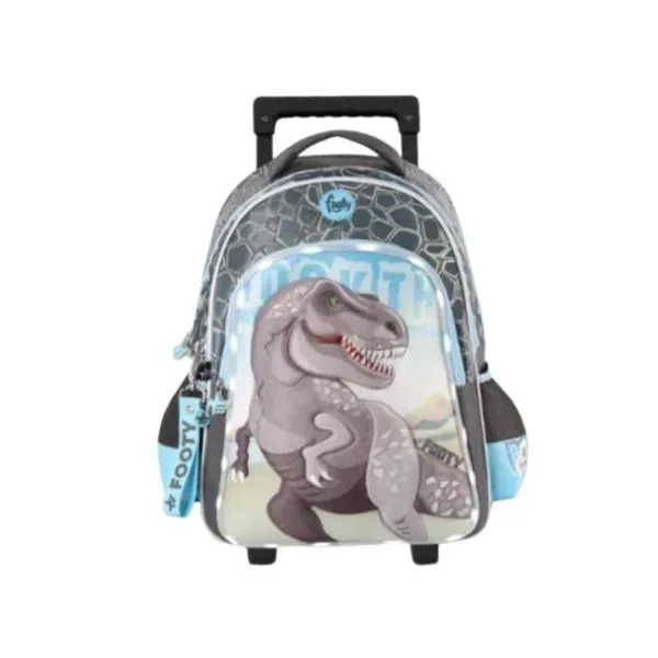 Mochila con carro 18" footy t-rex con luz