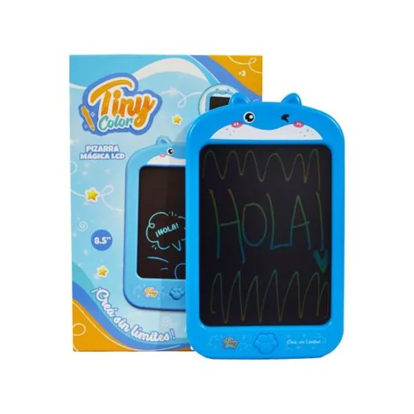 Pizarra mágica lcd 8.5" monocromatica en caja 17x27 cm Tiny