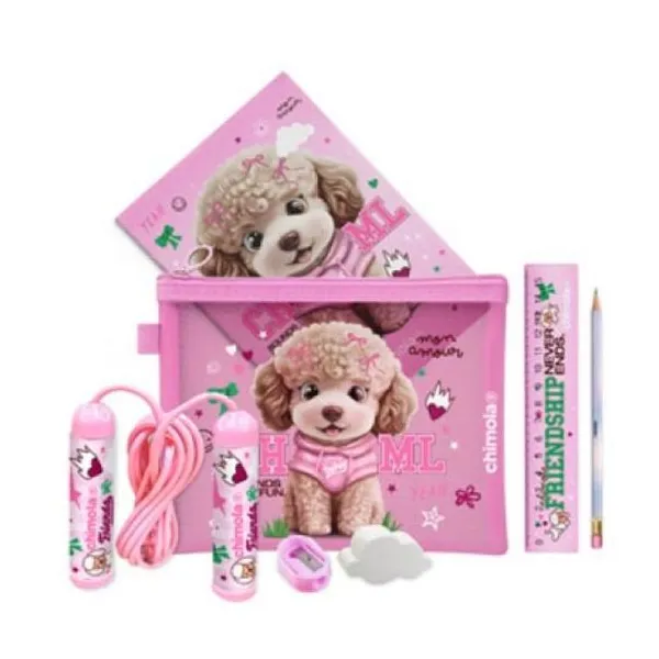 School set mesh dog poodle